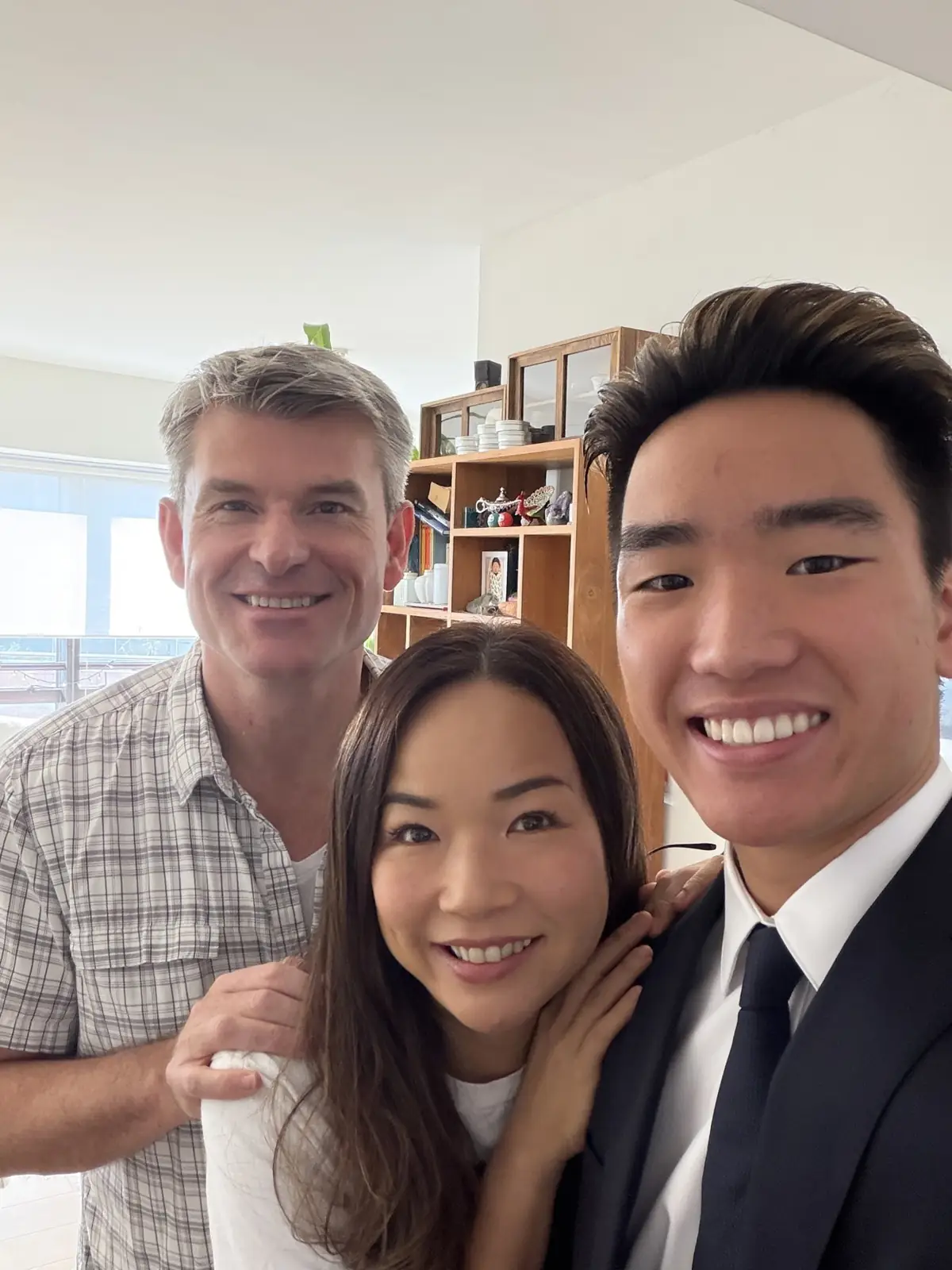 A family selfie together